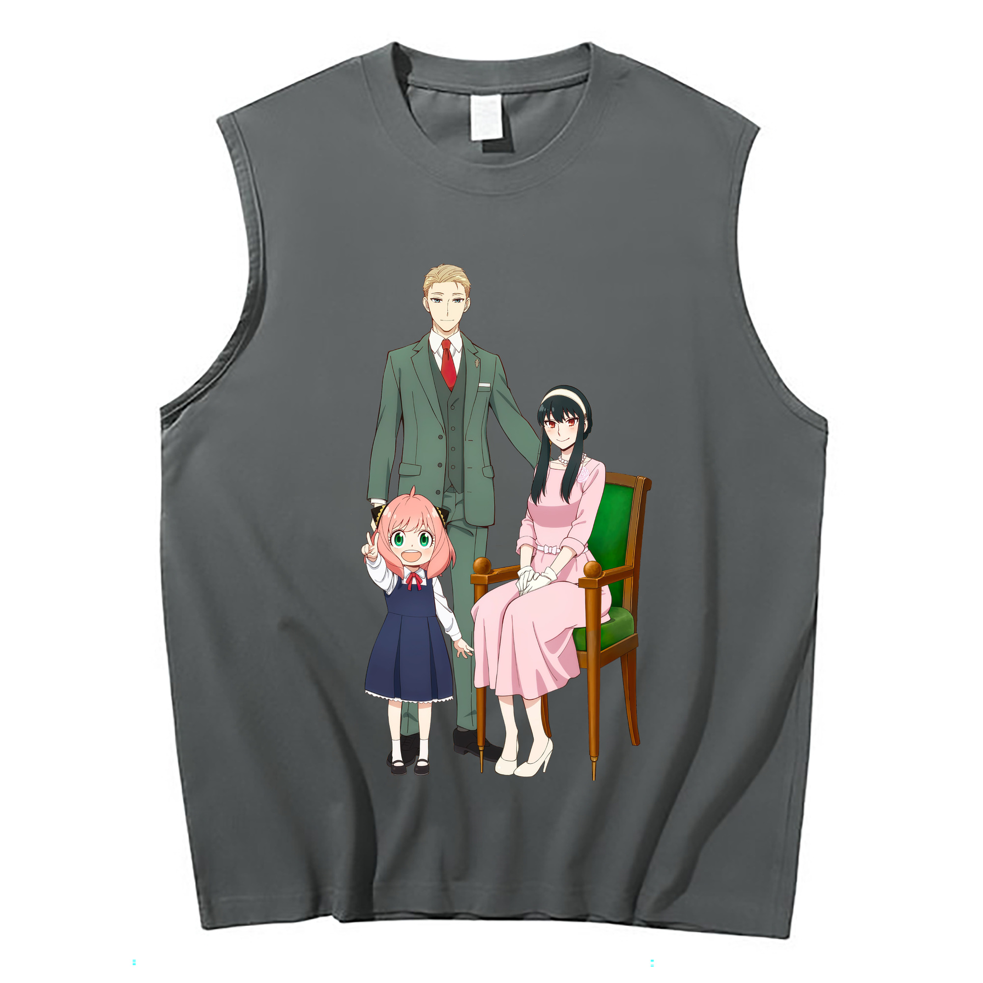 （画像用） SPY×FAMILY间谍家家酒 コットン100％タンクトップ（フロントプリント）